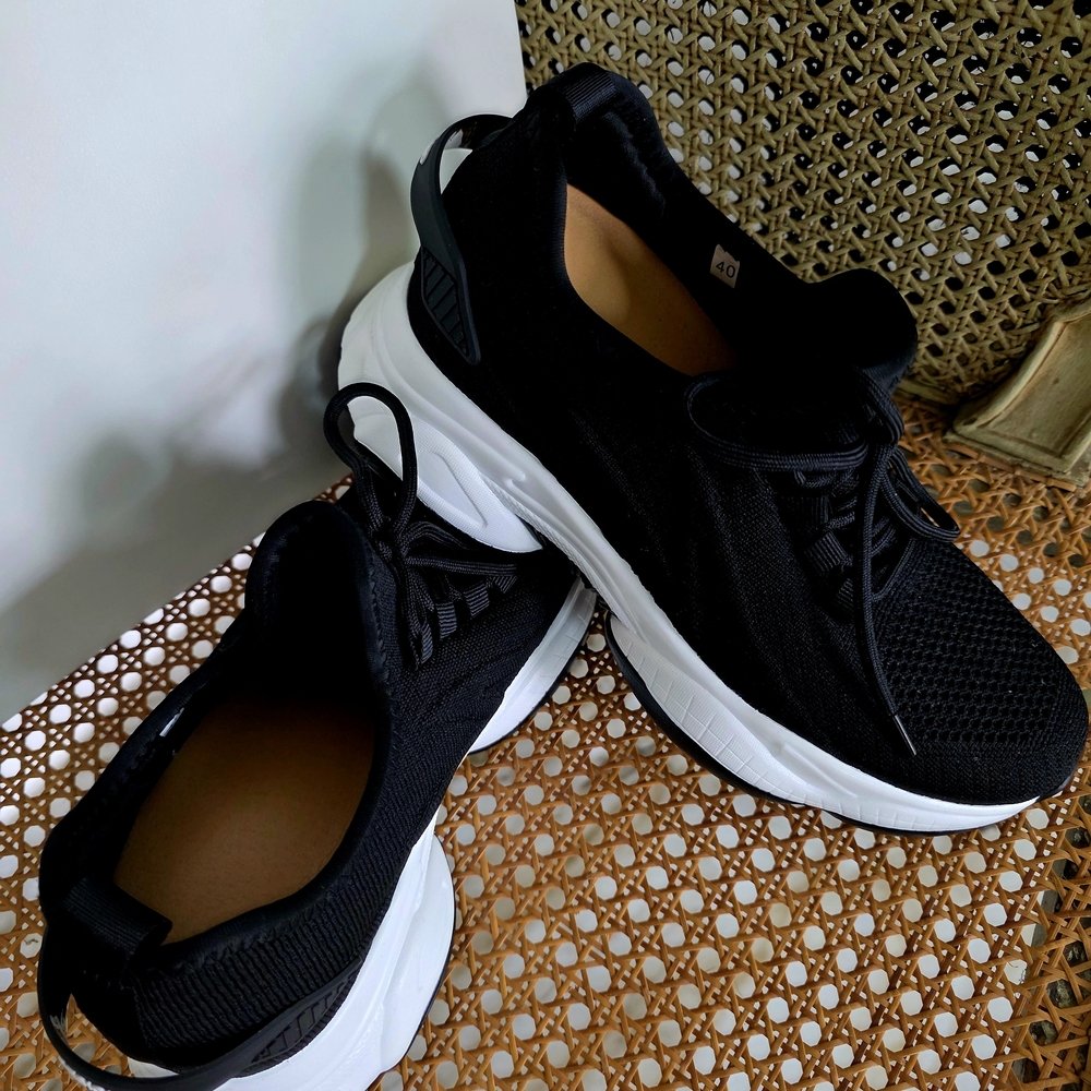 Never Worn Brand New 3- Inches-Taller Black Running Shoes Brand Tallure
